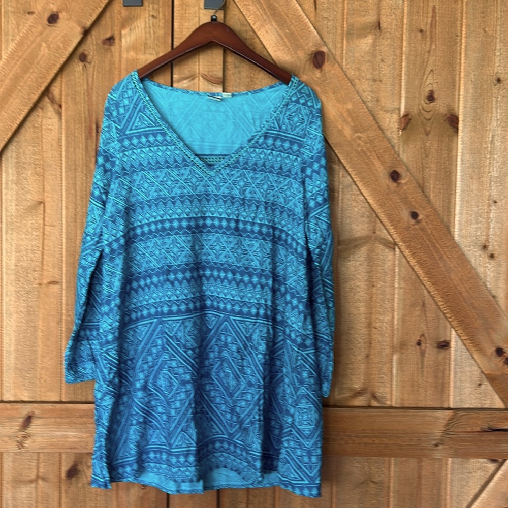 Roxy dress, long sleeve, v  neck